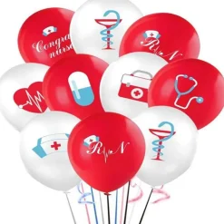 12 stk balloner med figurer til sundhedspersonalet