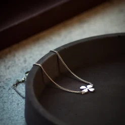 Aagaard armbånd med sølv firkløver