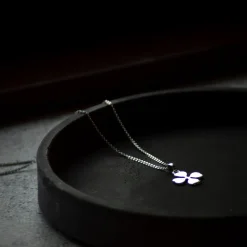 Aagaard halskæde med sølv firkløver