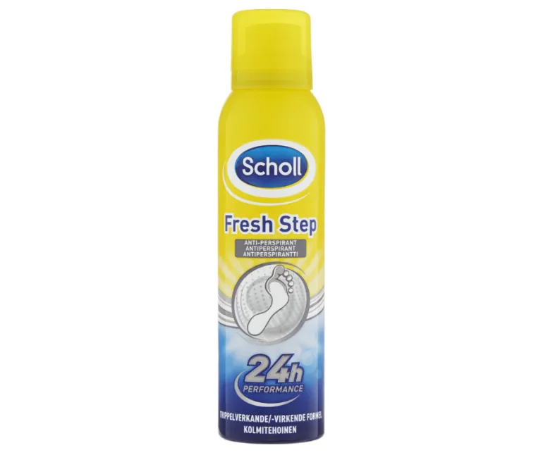 Antiperspirant spray mod fodsved fra Scholl