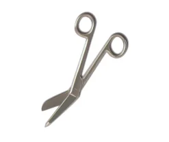 Bandagesaks i stål med gravering