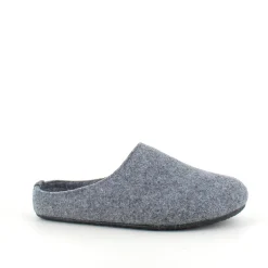 Behagelig hjemmesko i lysegrå filt