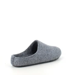 Behagelig hjemmesko i lysegrå filt