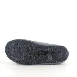 Behagelig hjemmesko i lysegrå filt