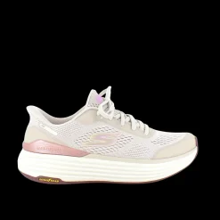 Beige Skechers slip-in med MaxChusion bund