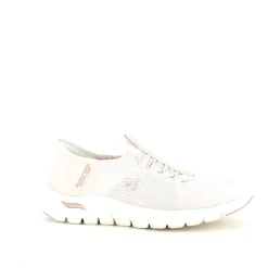 Beige Skechers slip-ins med svangstøtte