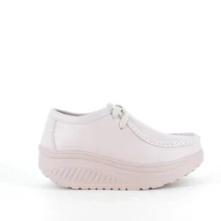 Beige skindsko med gængesål og svangstøtte