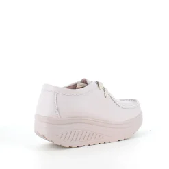 Beige skindsko med gængesål og svangstøtte