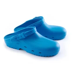 Blå Autoklaverbar clog med antistatiske skridhæmmende såler