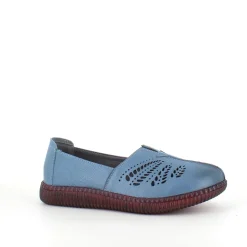 Blå ballerina i skind