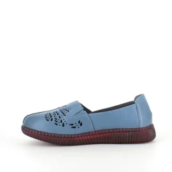 Blå ballerina i skind