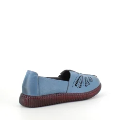 Blå ballerina i skind