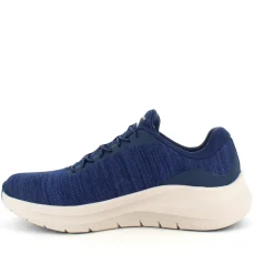 Blå herresko fra Skechers med ekstra svangstøtte