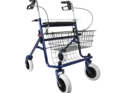 Blå rolator sammenklaplig