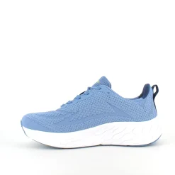 Blå sneakers med åndbar overdel