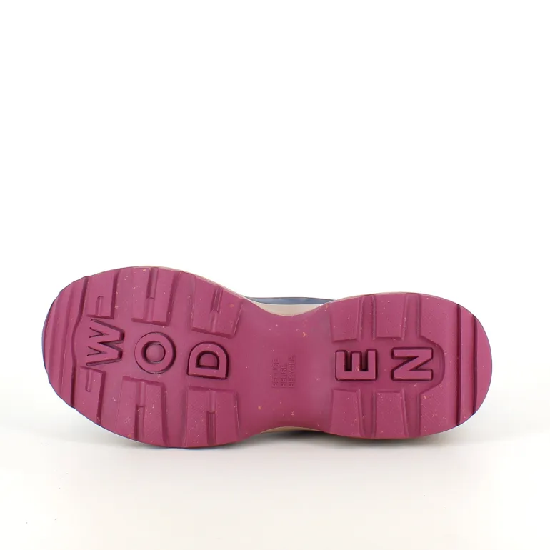 Blå Woden gummistøvle med svangstøtte