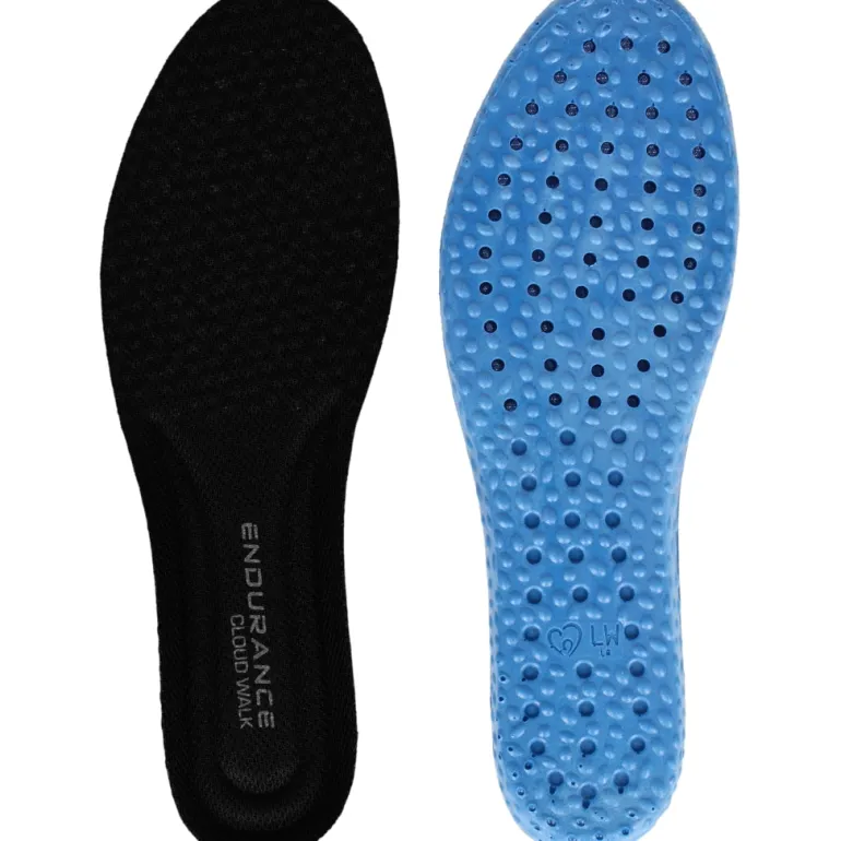 Bløde såler fra Endurance med fremragende støtte.