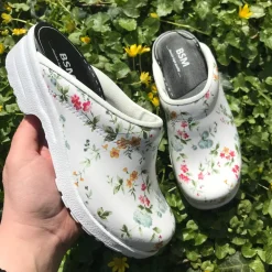 Blomstret træsko uden kap