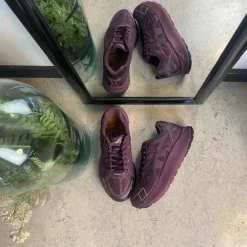 Bordeaux Woden sko med god pasform