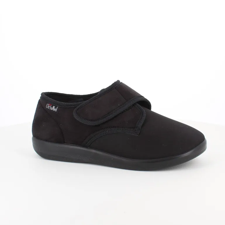 Bred sko fra OrtoMed med velcro