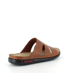 Brun herretøffel med relax-såle