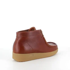 Brun Nature lædersko med snørelukning