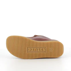 Brun Nature lædersko med snørelukning