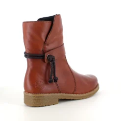 Brun Rieker vinterstøvle med foer og lynlås