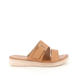 Brun skind slip on med justerbar rem fra Relaxshoe