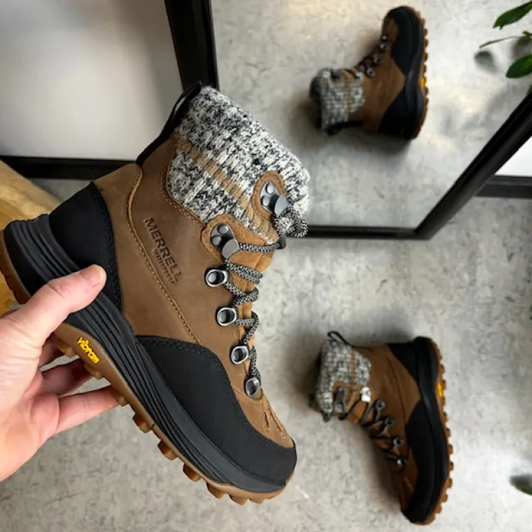 Brun, vandtæt, foret Merrell vandrestøvle