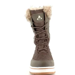 Brun vandtæt vinterstøvle fra Whistler med pels kant