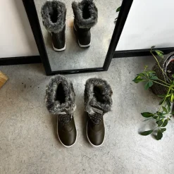 Brun vandtæt vinterstøvle fra Mols