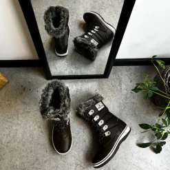 Brun vandtæt vinterstøvle fra Mols