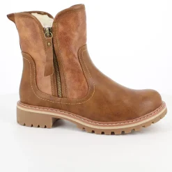 Brun vinterstøvle med foer og smarte detaljer