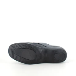 Damesko i sort PU med velcrolukning og varmt for