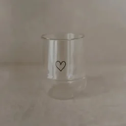 Dobbeltvægget glas med hjerte – elegant og funktionelt termoglas til kaffe & te