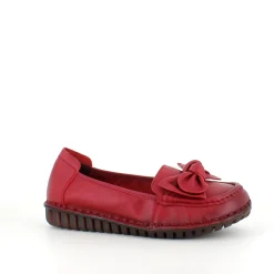 Elegant ballerina i bordeauxfarvet skind