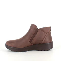 Elegant brun støvlet med meomory foam fra Skechers
