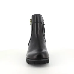 Elegant Green Comfort læderstøvle i sort