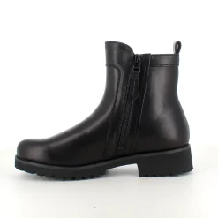 Elegant Green Comfort læderstøvle i sort