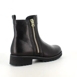 Elegant Green Comfort læderstøvle i sort