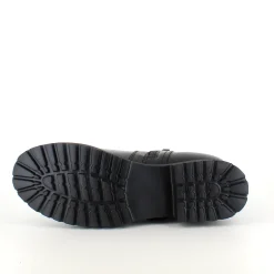 Elegant Green Comfort læderstøvle i sort