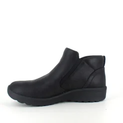 Elegant sort støvlet med meomory foam fra Skechers