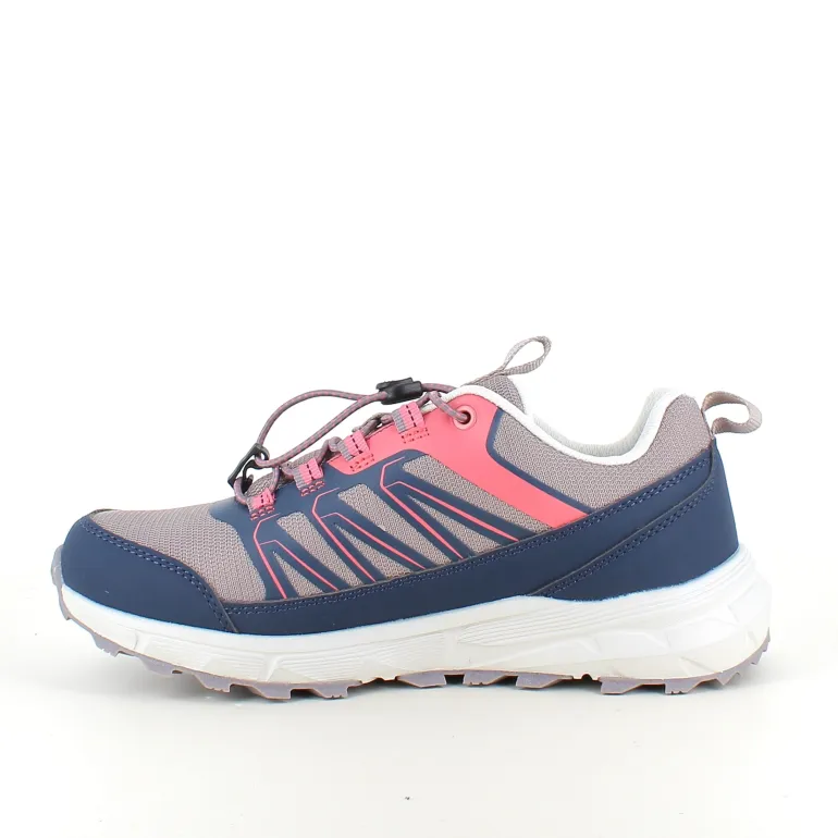 Endurance vandtæt sko i lilla med stødabsorberende sål