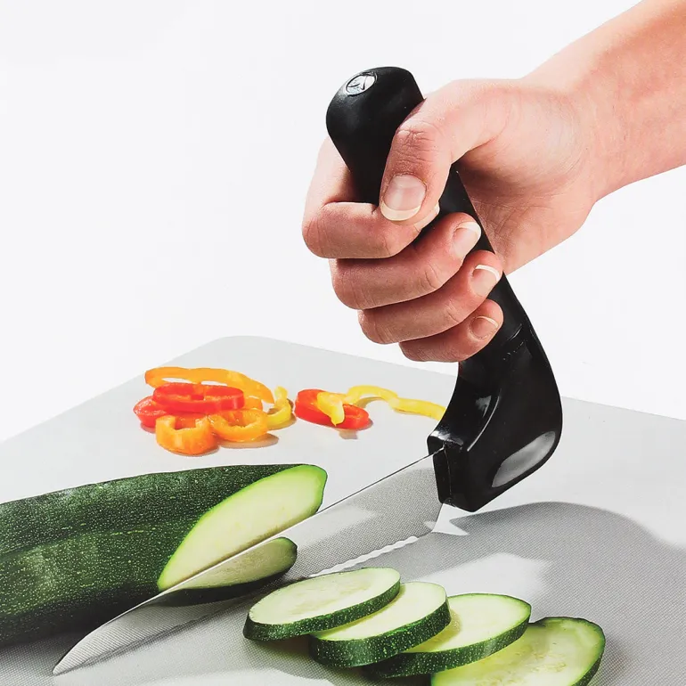 Ergonomisk grøntsagskniv
