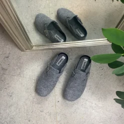 Filtsko slip on i lys grå