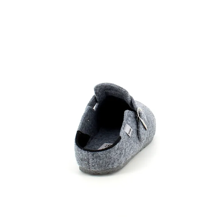 Filtsko slip on i lys grå