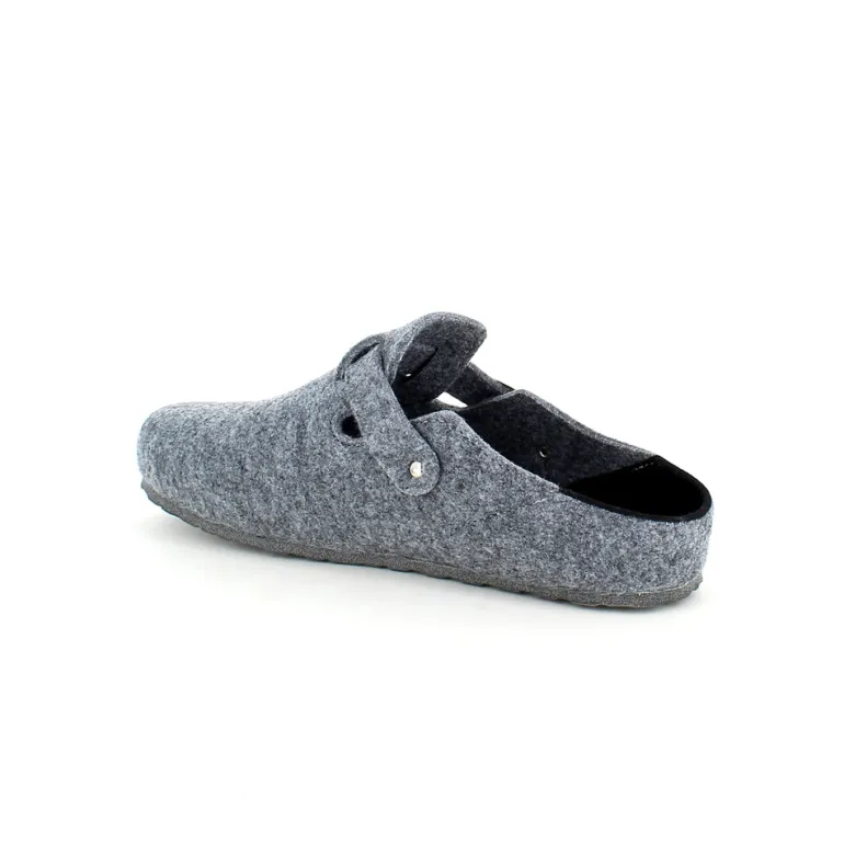 Filtsko slip on i lys grå