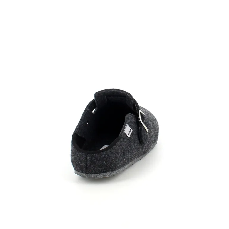 Filtsko slip on i mørkgrå