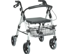 Foldbar rolator i grå